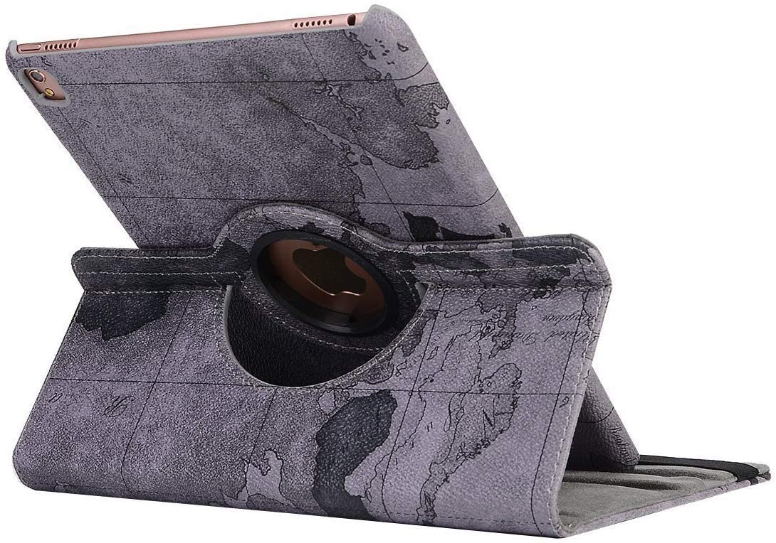 iPad Case for iPad Air Cover, MeiLiio PU Leather Slim Smart Cover 360 Degree Rotating Stand Flip Fol