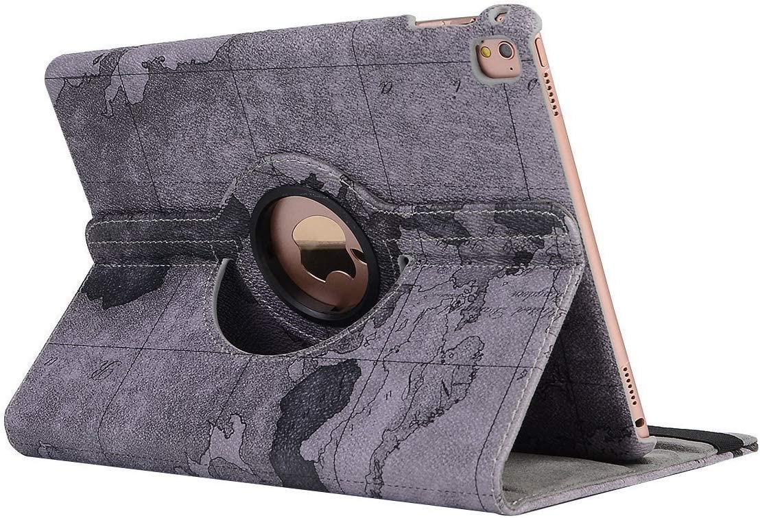 iPad Case for iPad Air Cover, MeiLiio PU Leather Slim Smart Cover 360 Degree Rotating Stand Flip Fol