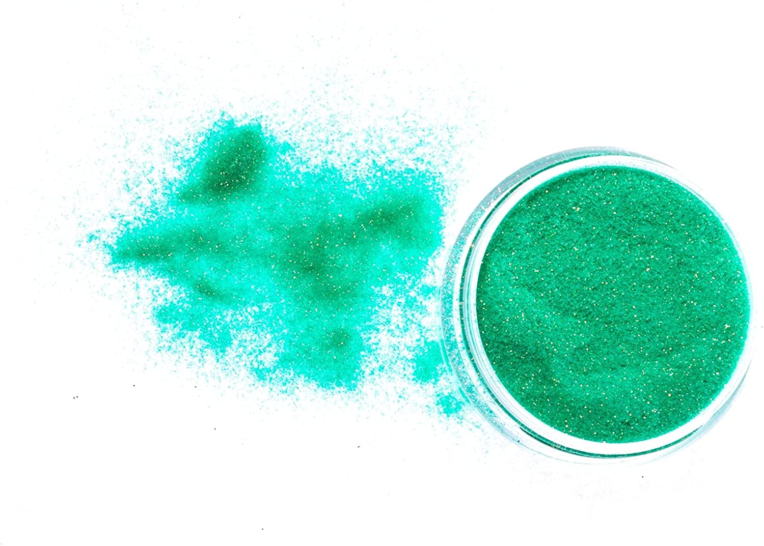 Slice of the Moon | Neon Olive Green Crystal Glitter Powder, 0.35oz (10g) | for Professional or Pers