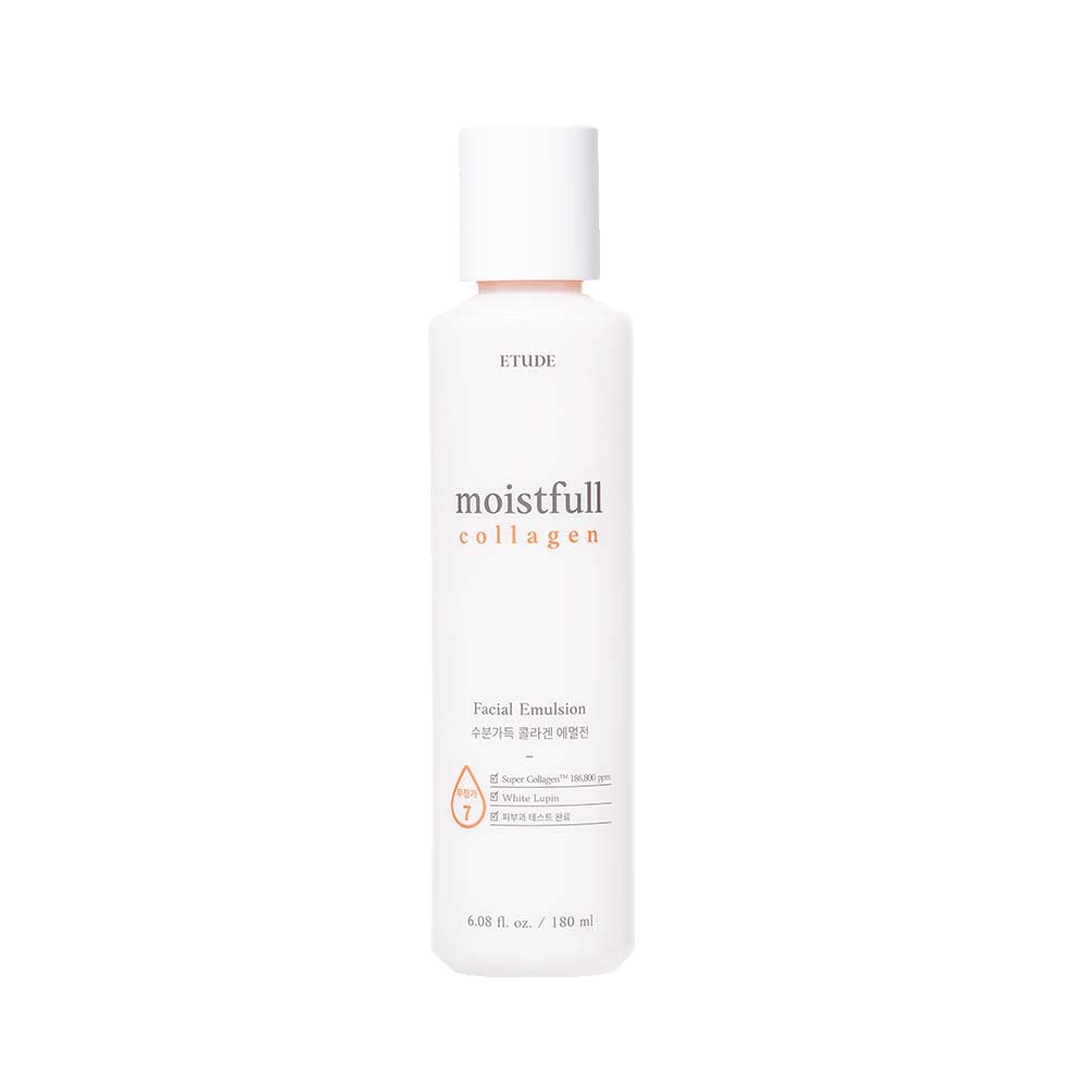 ETUDE Moistfull Collagen Emulsion 180ml (6.08 fl. oz) 21AD| The Small Particles of the Super Collage