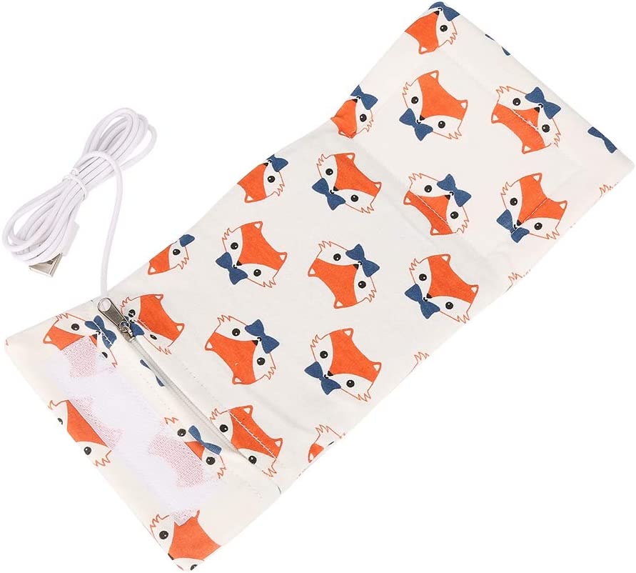 Shanrya Baby Bottle Warmer Cover, Cotton Baby Bottle Warmer Portable Safely for Warm Baby Bottle for