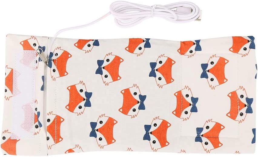 Shanrya Baby Bottle Warmer Cover, Cotton Baby Bottle Warmer Portable Safely for Warm Baby Bottle for