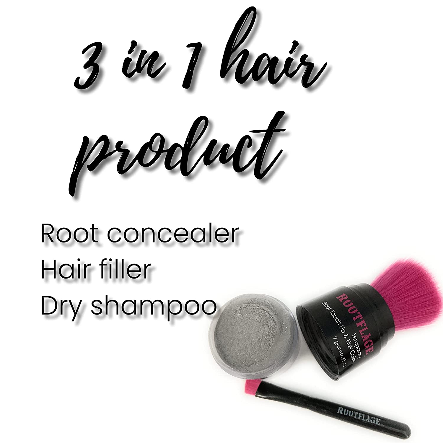 Rootflage Root Touch Up Hair Powder - Temporary Hair Color, Root Concealer, Thinning Hair Filler, Dry Shampoo- Platinum Blonde (01 Ice House) Works on Blonde or Golden Hair Rootflage Root Touch Up Hair Powder - Temporary Hair Color, Root Concealer, Thinning Hair Filler, Dry Shampoo- Platinum Blonde (01 Ice House) Works on Blonde or Golden Hair