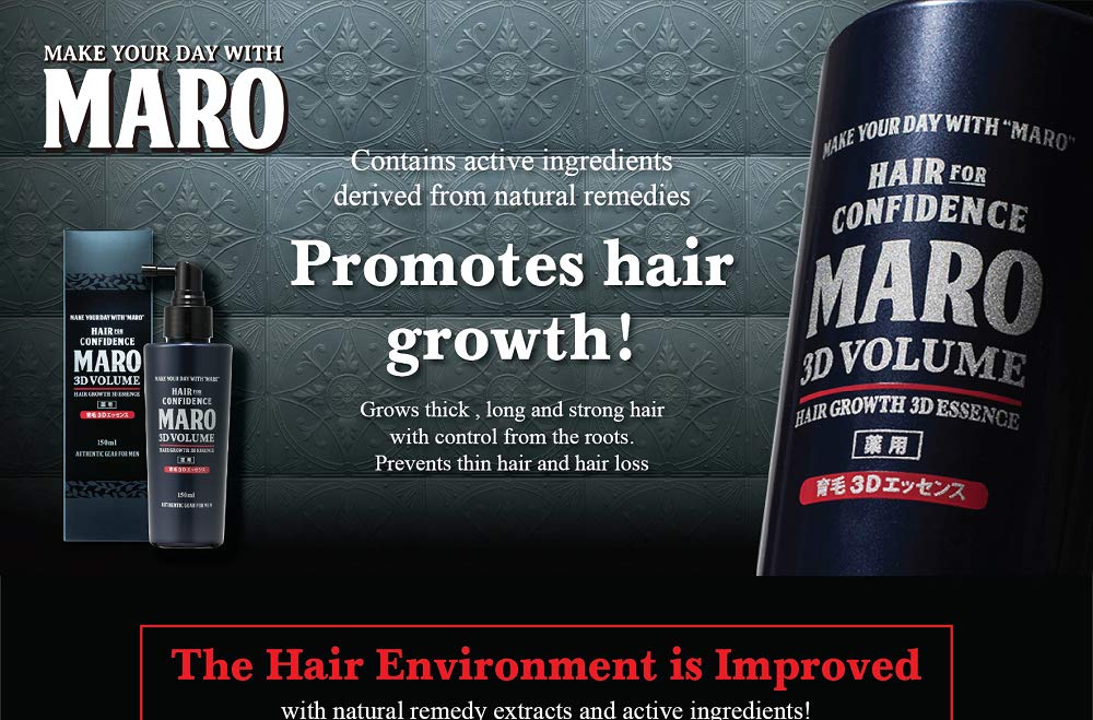 #MG MARO 3D Volume Essence 150ml- Contains active ingredients derived from natural remedies Promotes