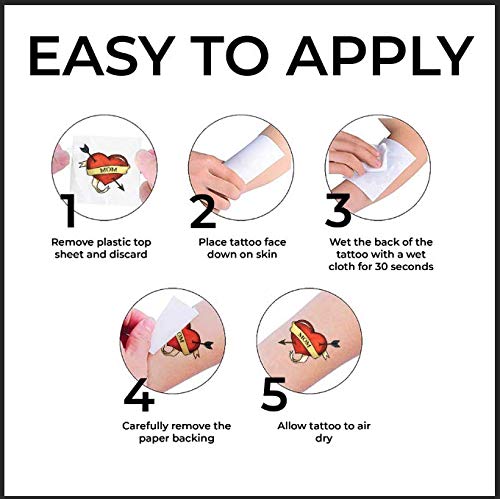 Fashion Tats Lil Peep Temporary Tattoos | Includes Face, Neck & Hands | REALISTIC  | Skin Safe | MA