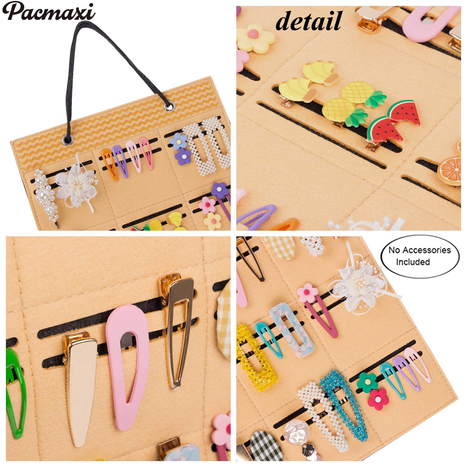 Baby hair Clips Organizer, Hanging Baby Girls Hair Bows Organizer Storage, Hair Barrettes Accessory