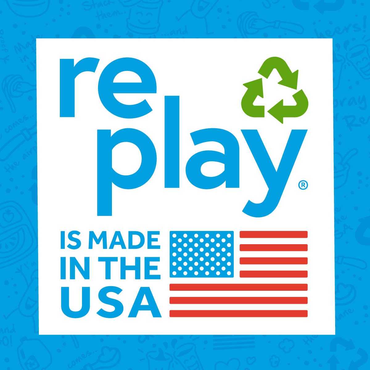 RE-PLAY Made in USA 4pk -12 oz. Bowls in Purple, Lime Green, Aqua & Amethyst | Made from Eco Friendl