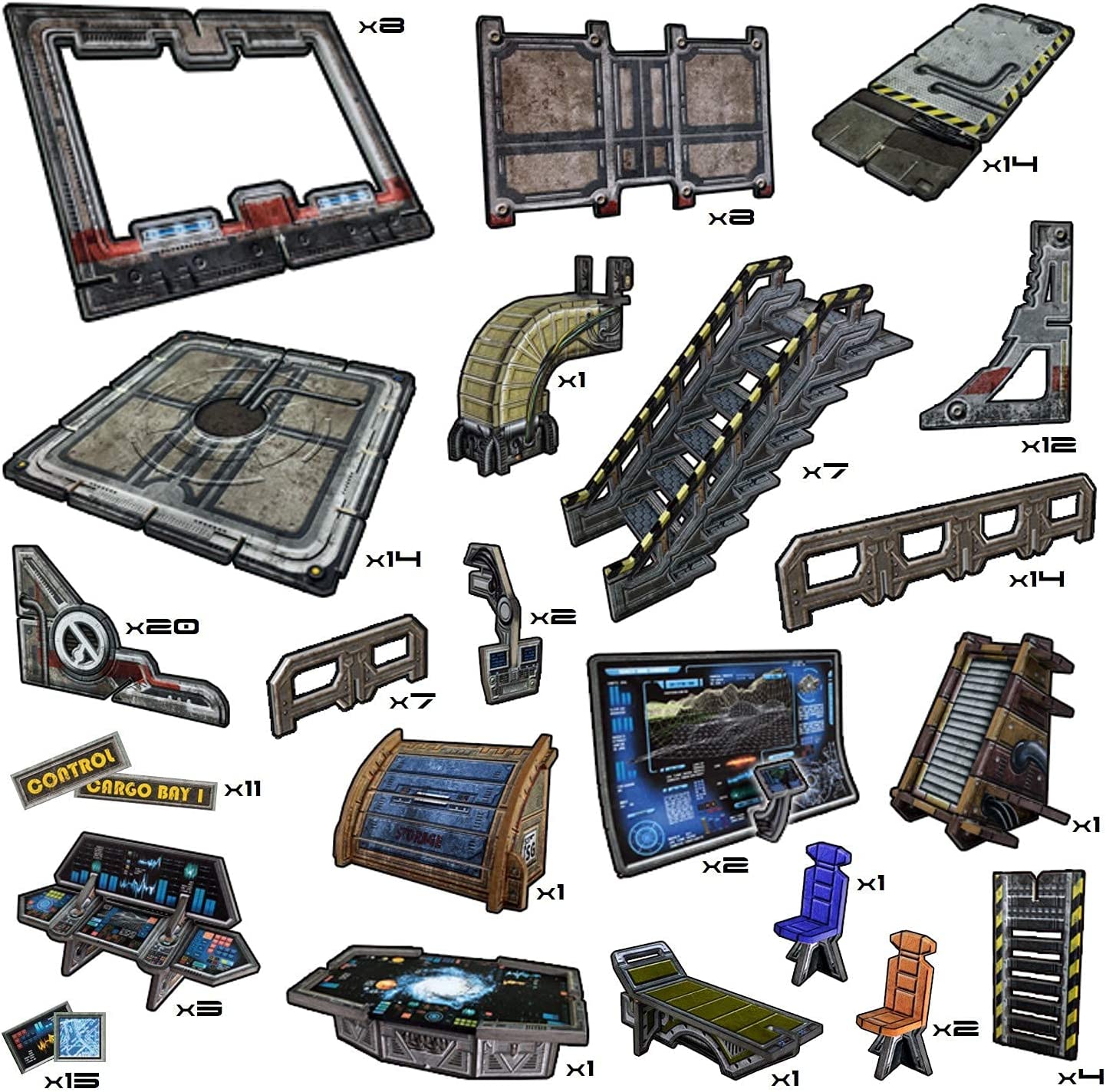 Battle Systems Sci-Fi Terrain - 28mm Modular 3D Space Terrain - Perfect for Wargaming and Roleplayin