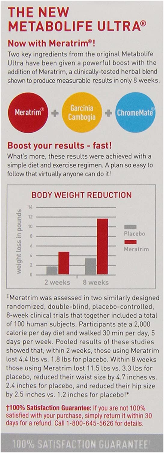 Twinlab MetaboLife Ultra Advanced Weight Loss Formula Dietary Supplement, 45 Count