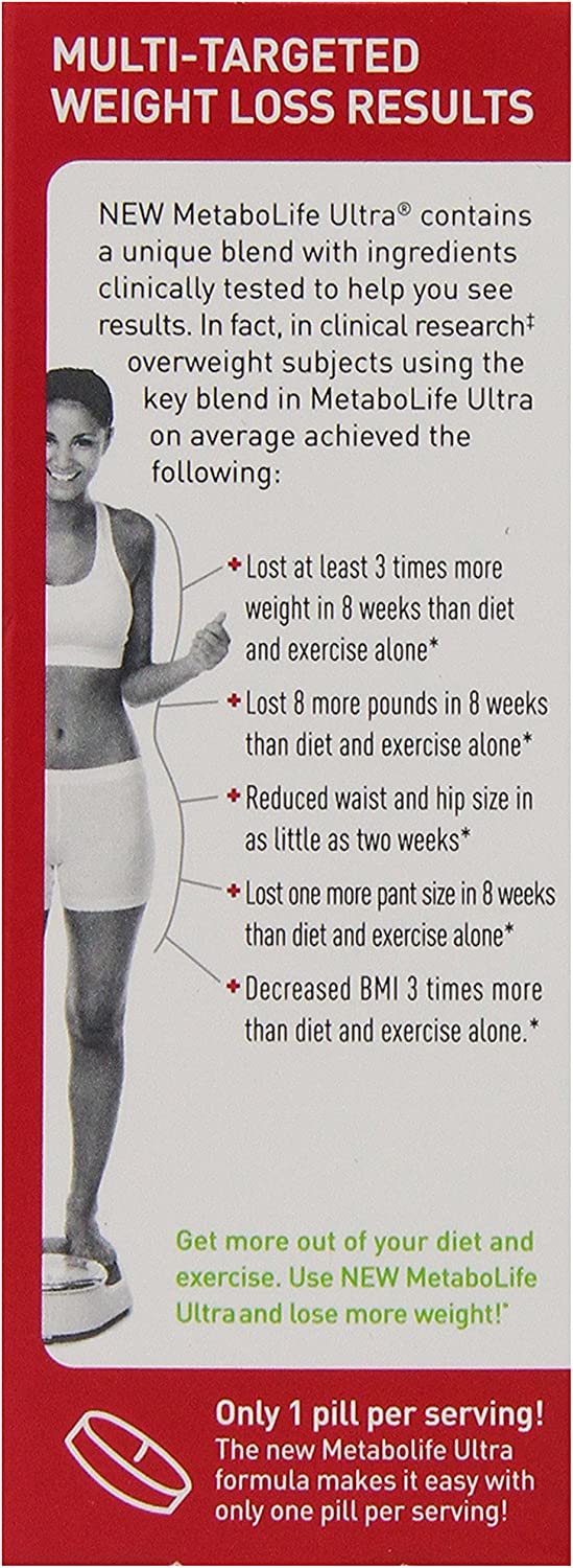 Twinlab MetaboLife Ultra Advanced Weight Loss Formula Dietary Supplement, 45 Count