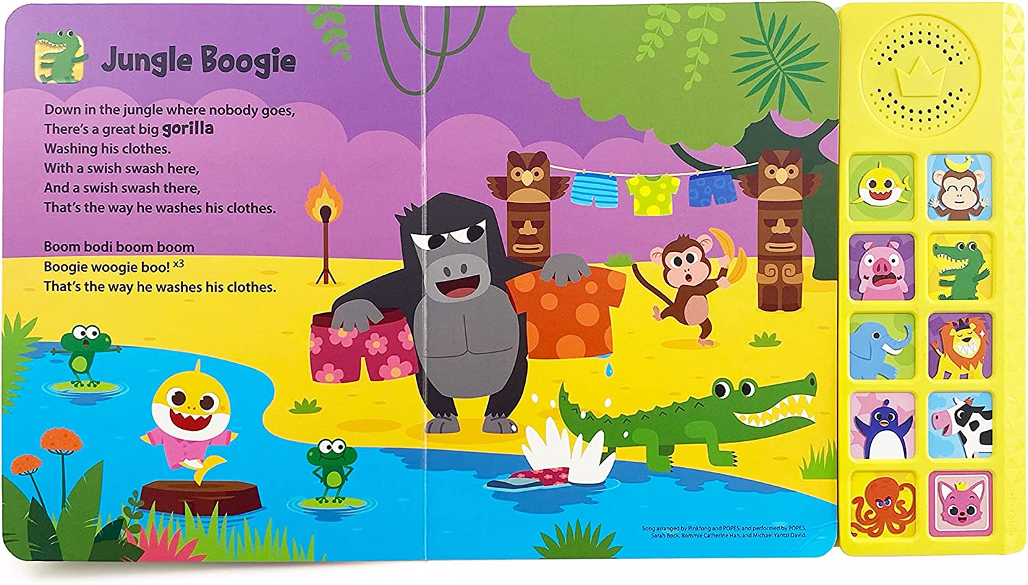 Pinkfong Baby Shark Animal Songs Sound Book | Premium 10 Button Read and Sing-Alongs, Music and Song