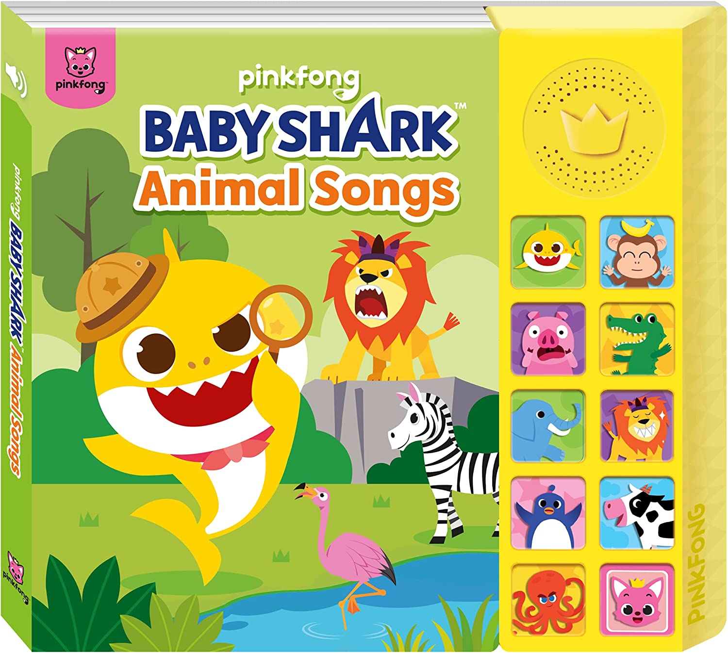 Pinkfong Baby Shark Animal Songs Sound Book | Premium 10 Button Read and Sing-Alongs, Music and Song