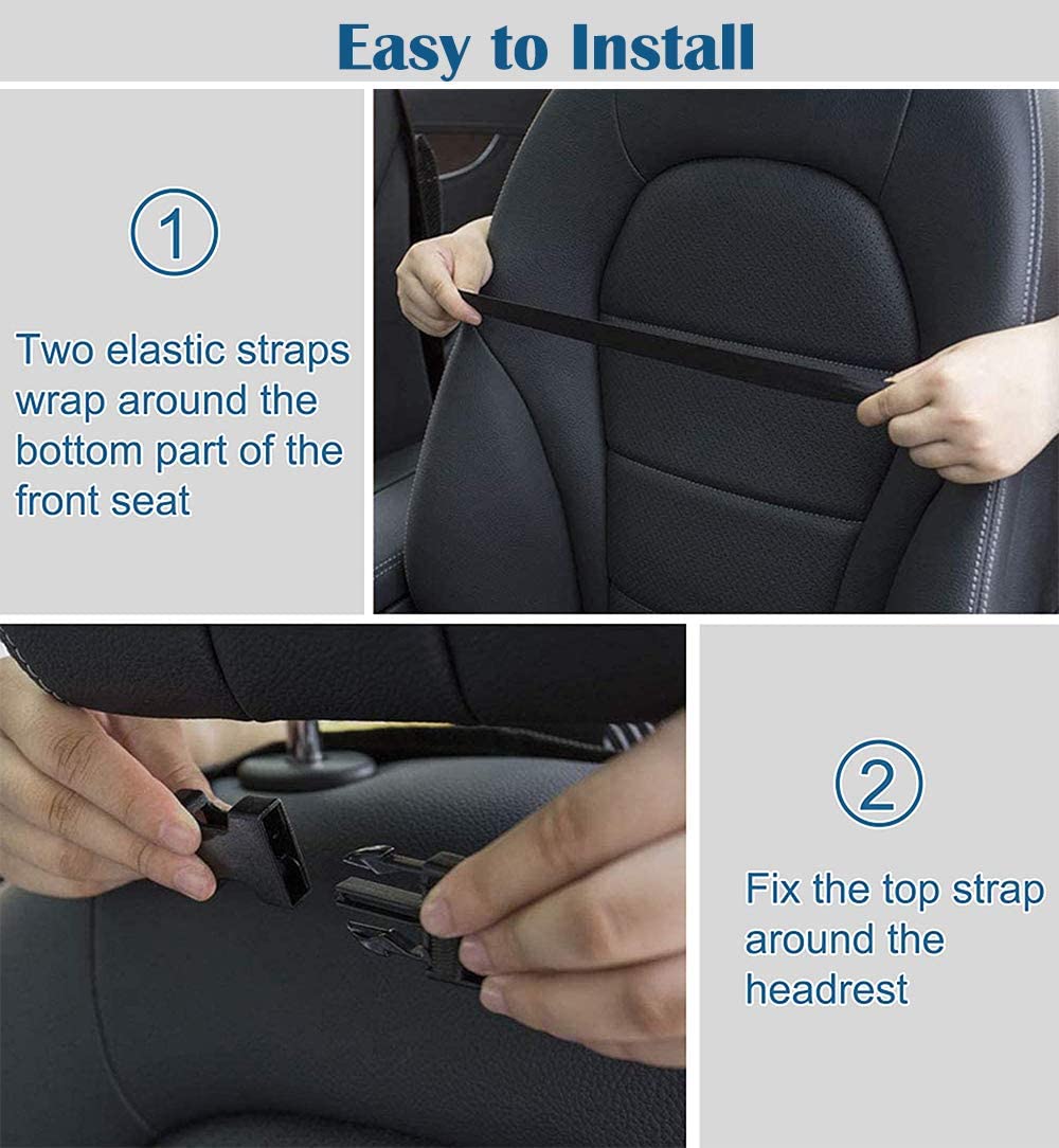 UCARE Car Backseat Organizer 2Pcs Kick Mats Waterproof Cars Seat Back Organizers Protector Covers fo