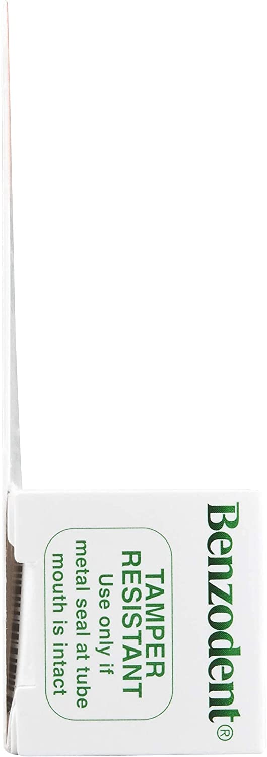 Benzodent Dental Pain Relieving Cream for Dentures and Braces, 0.25 Ounce Tube