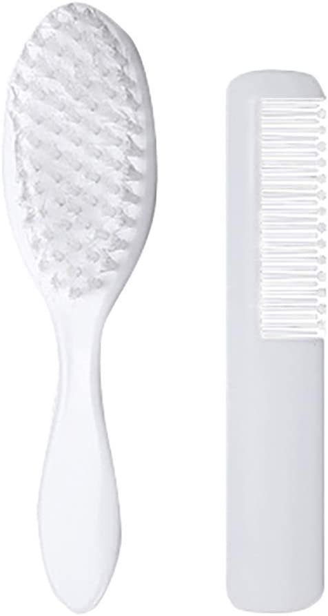 2 PCS Baby Safety Soft Hair Brush Set Infant Comb Grooming Shower Kit New Released Useful Design