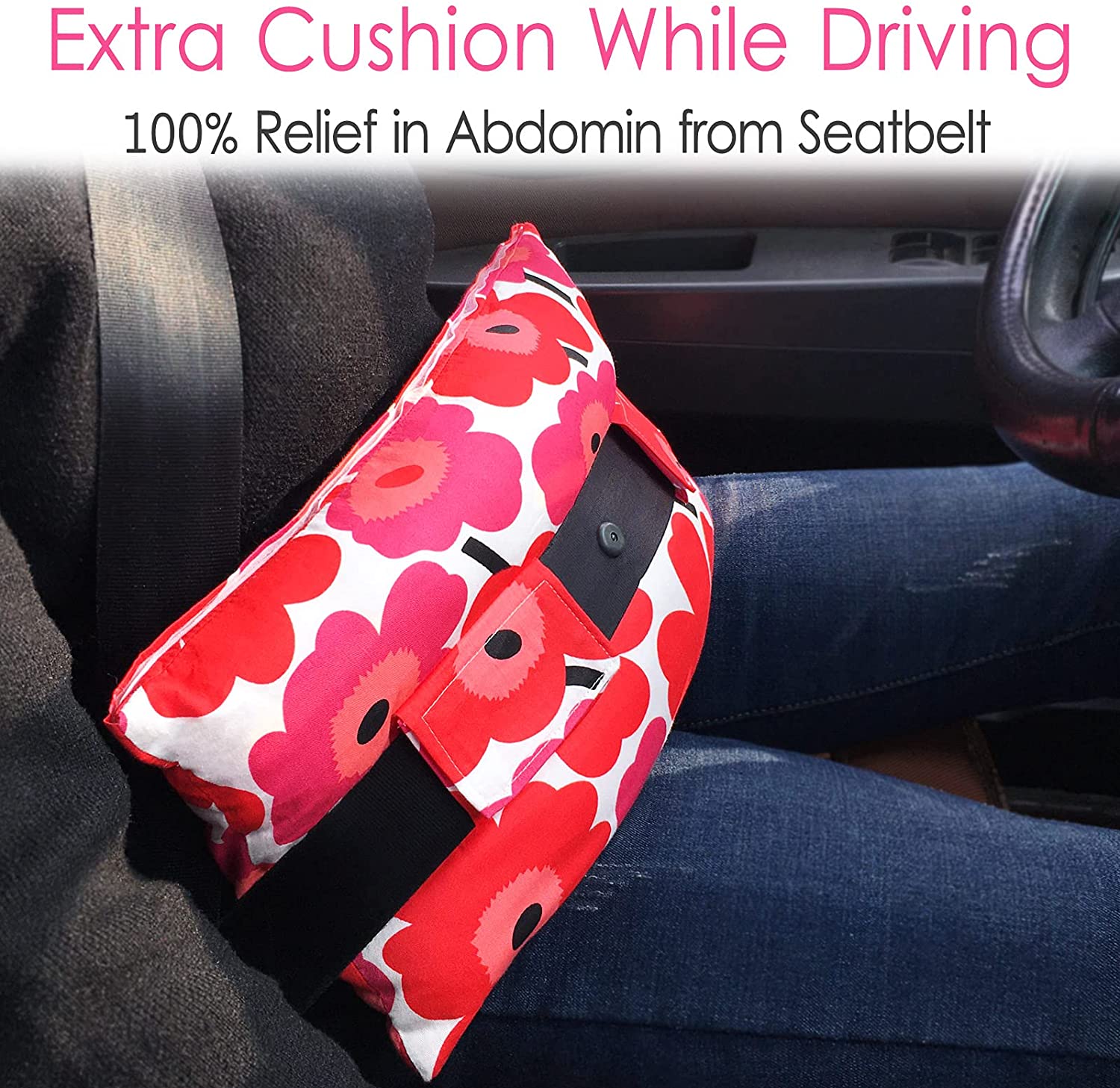 Hysterectomy Pillow Post Abdominal Surgery Seatbelt Pillows with Pocket