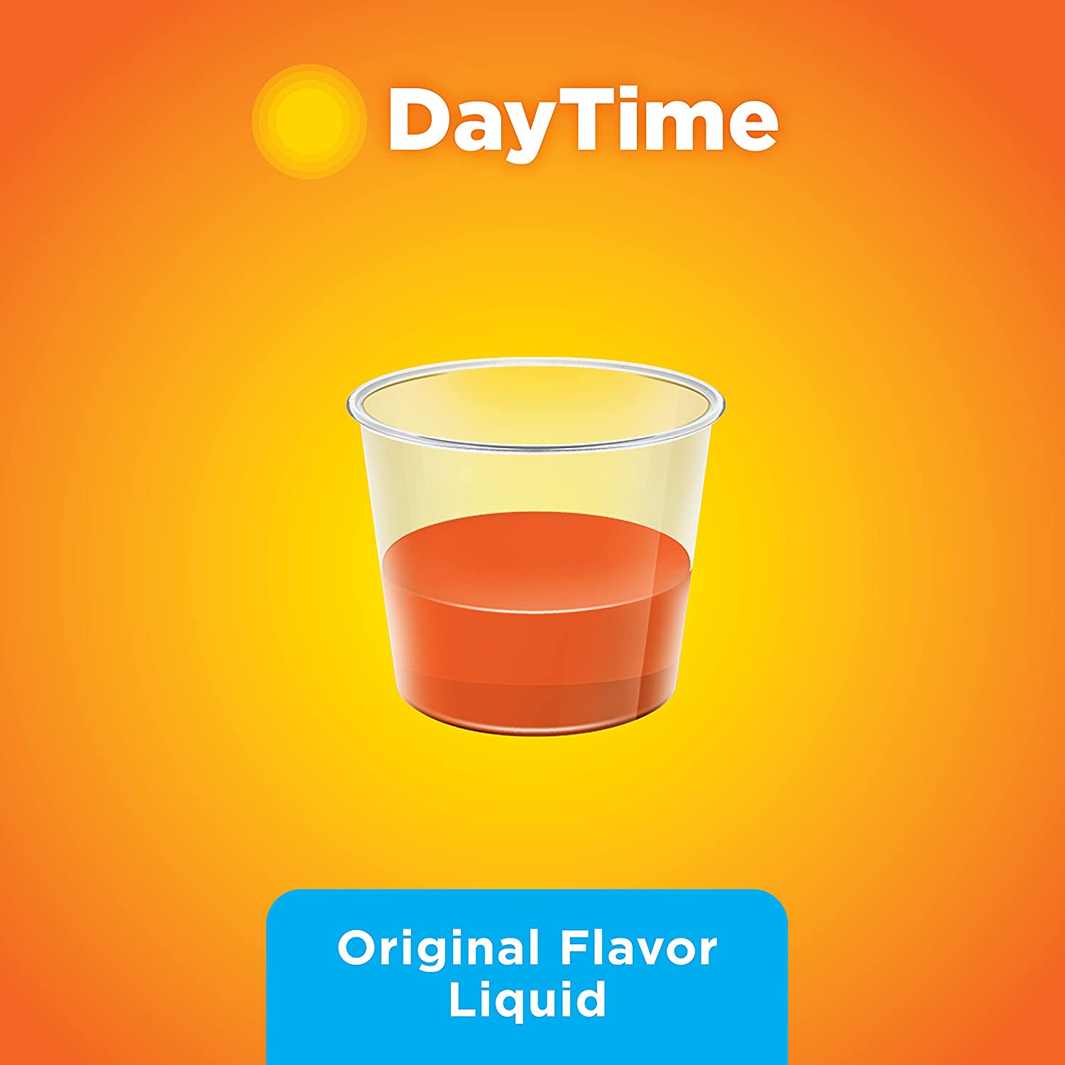 Amazon Basic Care Daytime Cold & Flu Liquid; Cold Care for Daytime Cold and Flu, 12 Fluid Ounces