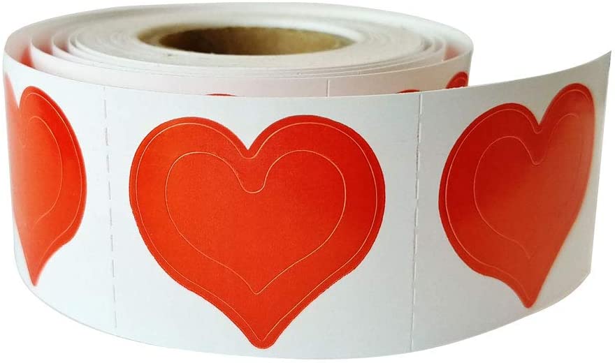 3Way Heart Tanning Stickers 50 Count