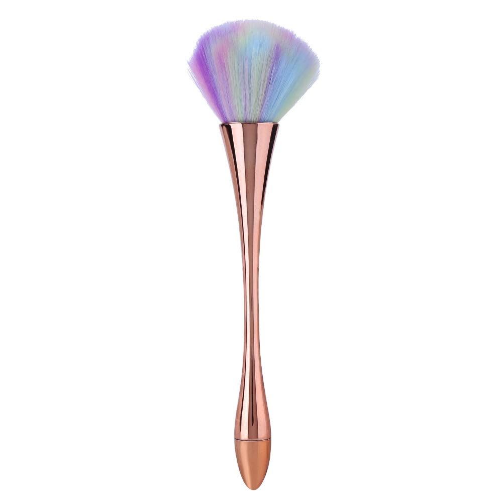 NCONCO Nail Dust Cleaning Brush, Soft Foundation Nail Art Powder Dust Removal Brushes Manicure