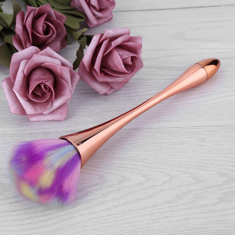 NCONCO Nail Dust Cleaning Brush, Soft Foundation Nail Art Powder Dust Removal Brushes Manicure