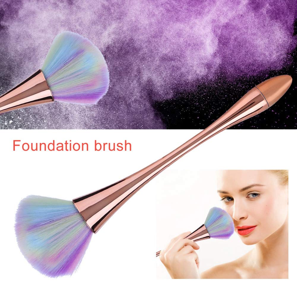 NCONCO Nail Dust Cleaning Brush, Soft Foundation Nail Art Powder Dust Removal Brushes Manicure
