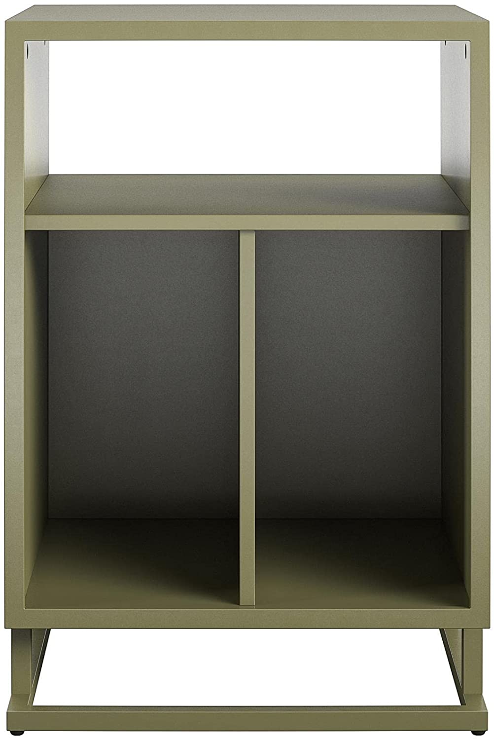 Novogratz Regal Turntable Stand/End Table, Olive Green
