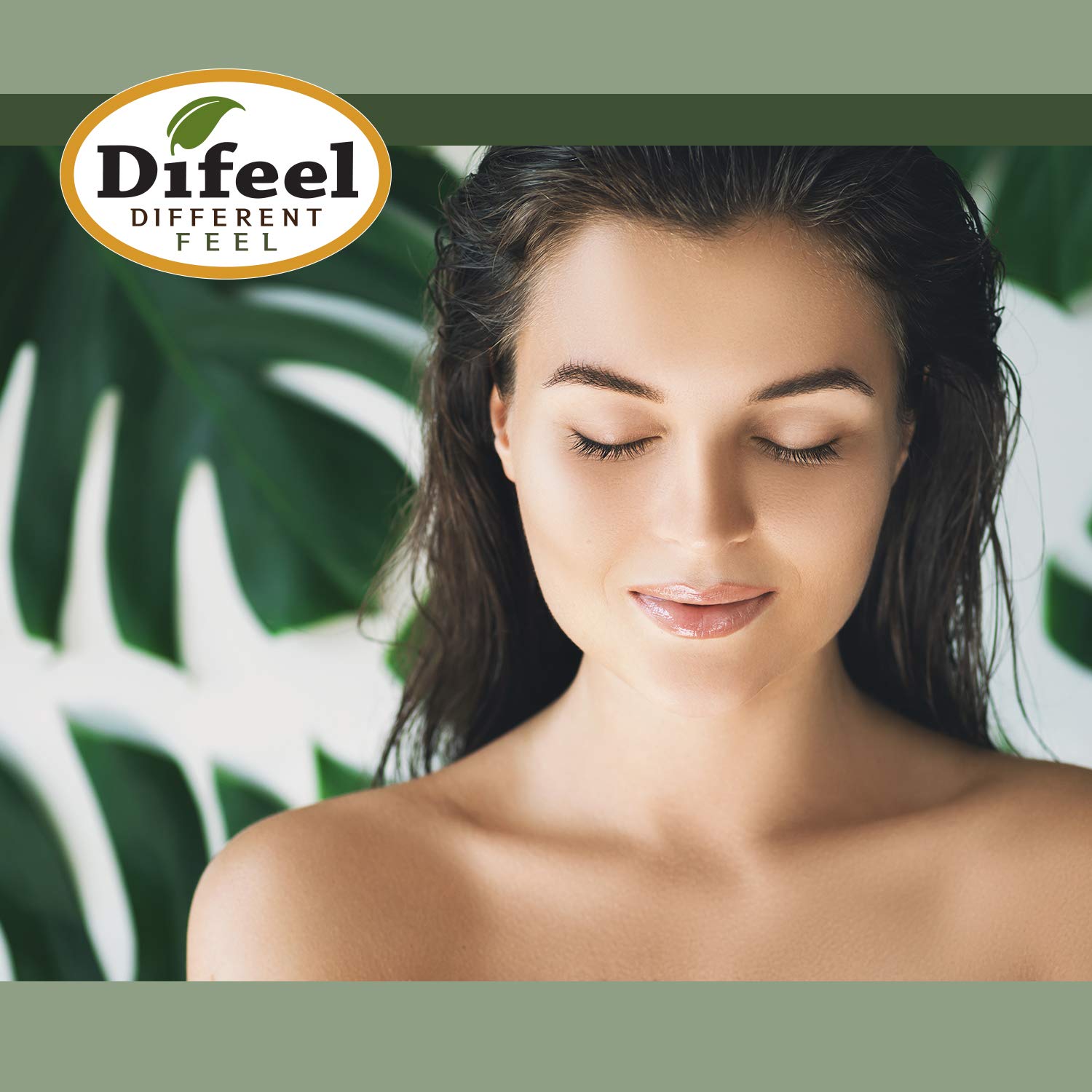 Difeel Premium Natural Hair Care Oil - Sweet Almond Oil 2.5 ounce (3 Pack)
