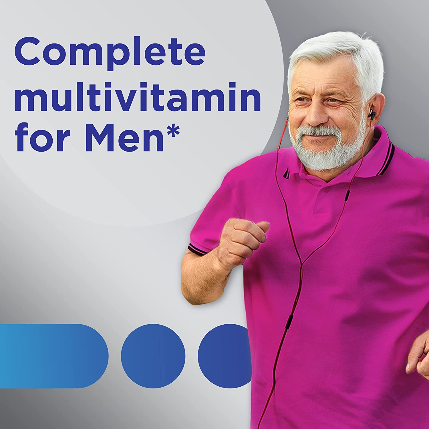 Centrum Silver Multivitamin for Men 50 Plus, Multivitamin/Multimineral Supplement with Vitamin D3, B