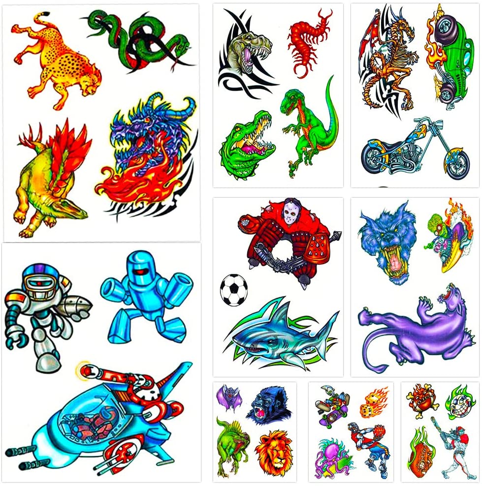 Savvi Classic Tattoos Party Pack (3 Full-Sized Bags ~ 125 Tattoos)