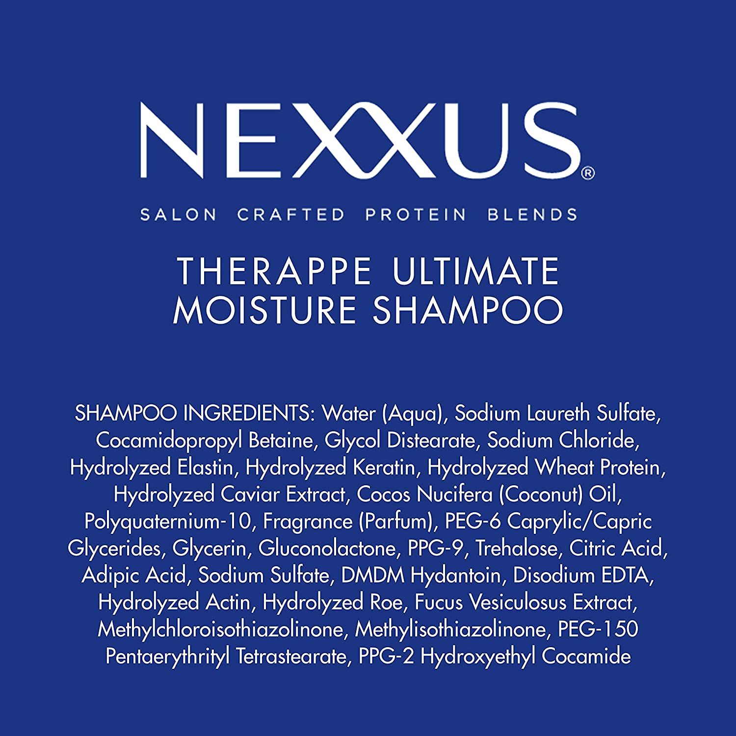 Nexxus Therappe Shampoo For Dry Hair Ultimate Moisture Silicone-Free 13.5 oz