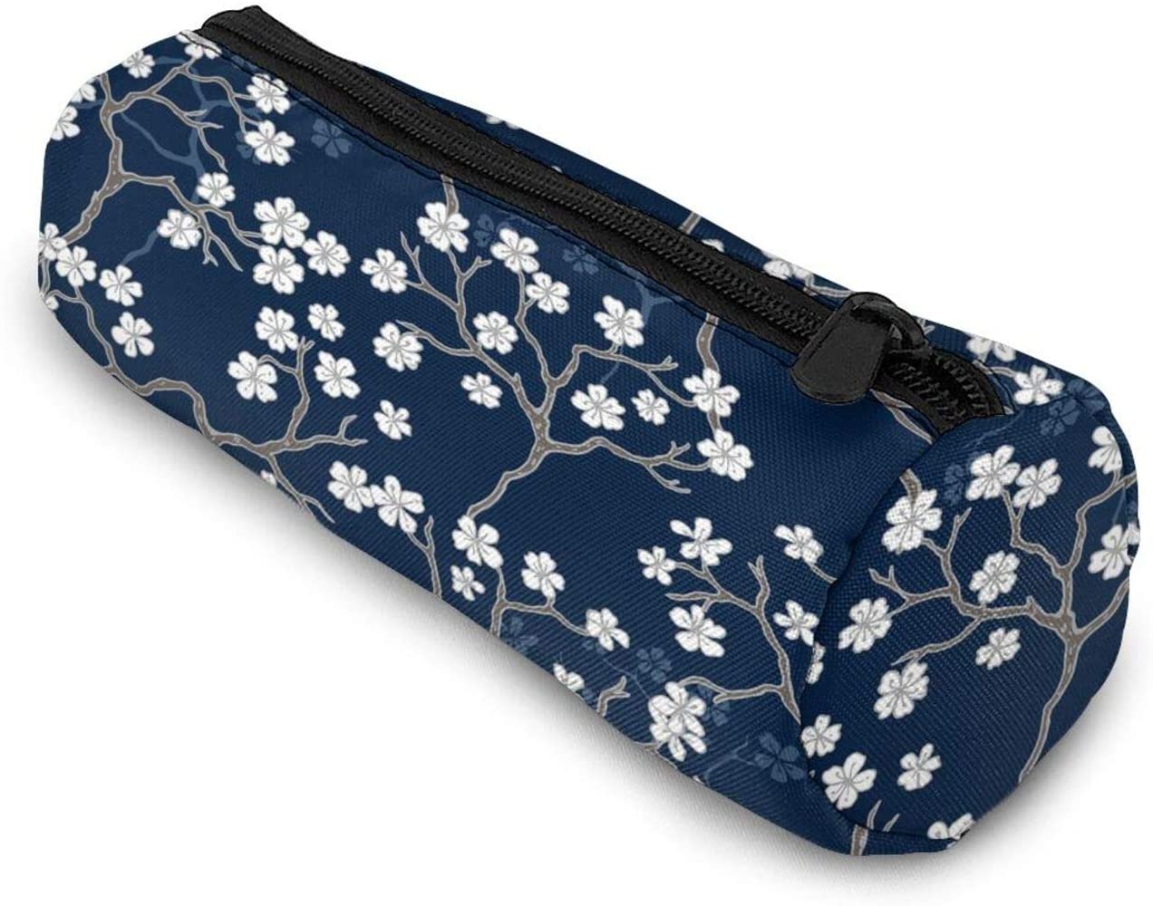 Cherry Blossoms with Branches Pencil Pen Bag Case, Women Makeup Bag Cosmetic Storage Pouch Holder Bo