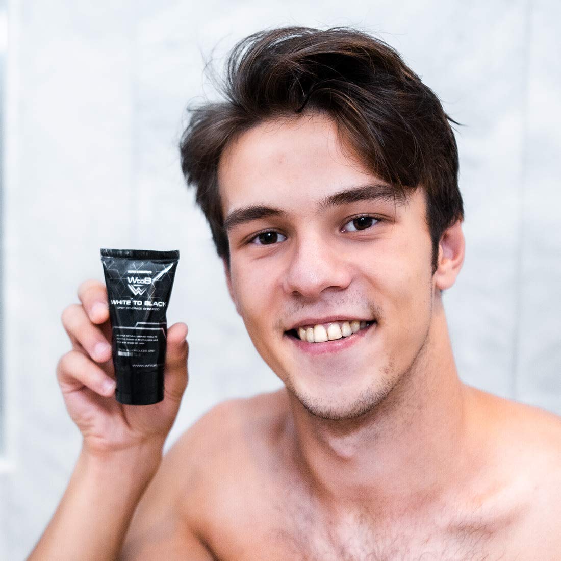 White to Black, Grey Coverage Shampoo, 50 ml (Pack of 2)