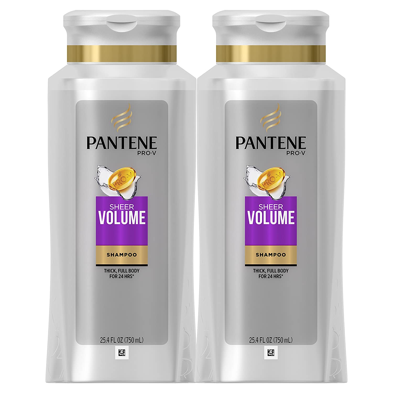 Pantene, Shampoo, Pro-V Sheer Volume for Fine Hair, 25.4 fl oz, Twin Pack