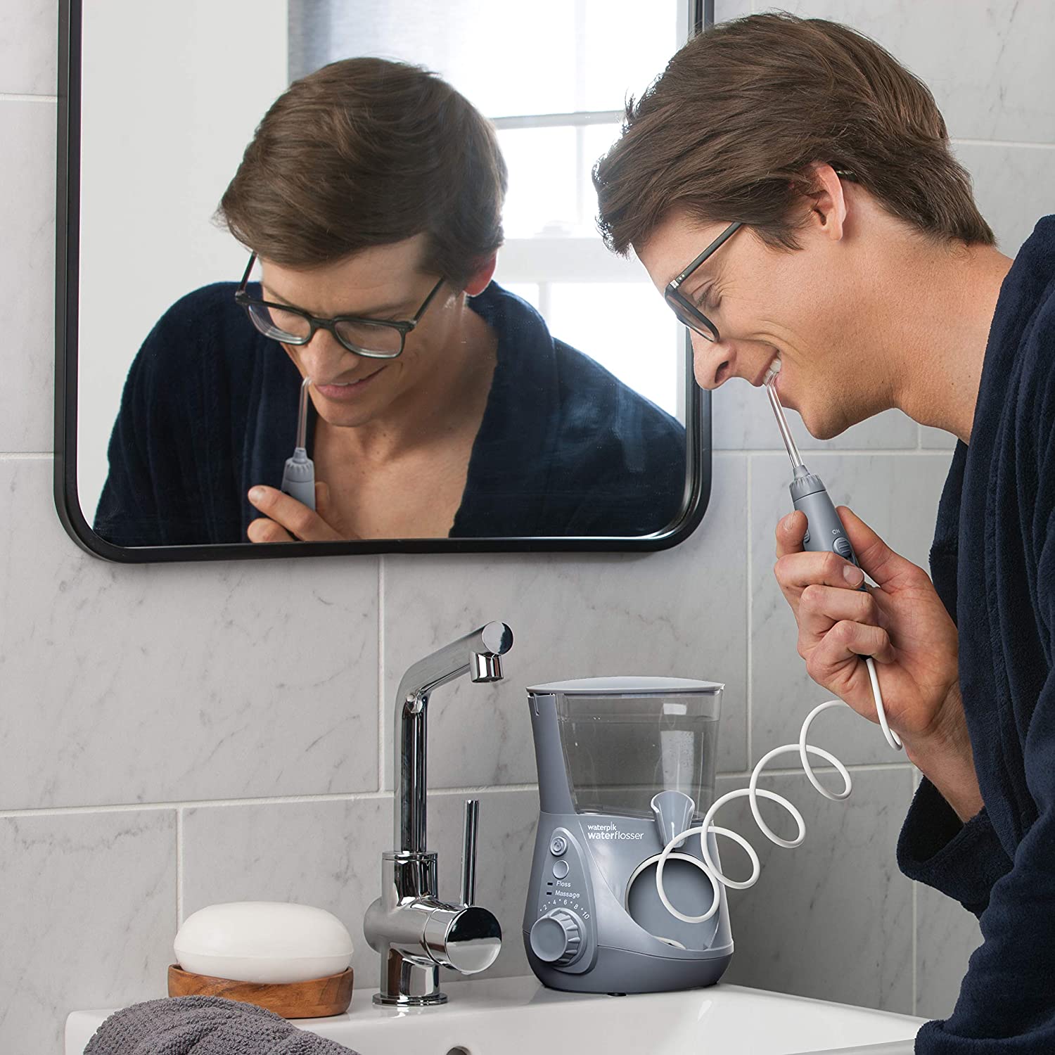 Waterpik Aquarius Water Flosser Professional For Teeth, Gums, Braces, Dental Care, Electric Power Wi