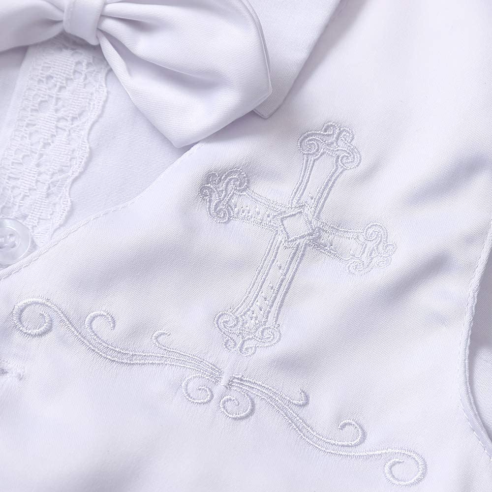 Booulfi Boys Christening Outfit 0-18 Months Baby Boy Baptism Outfit Short Boys' Christening Clothing