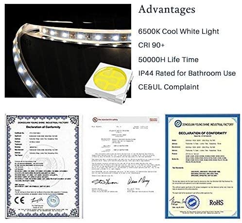 Hans& Alice LED Backlit Mirror, 65