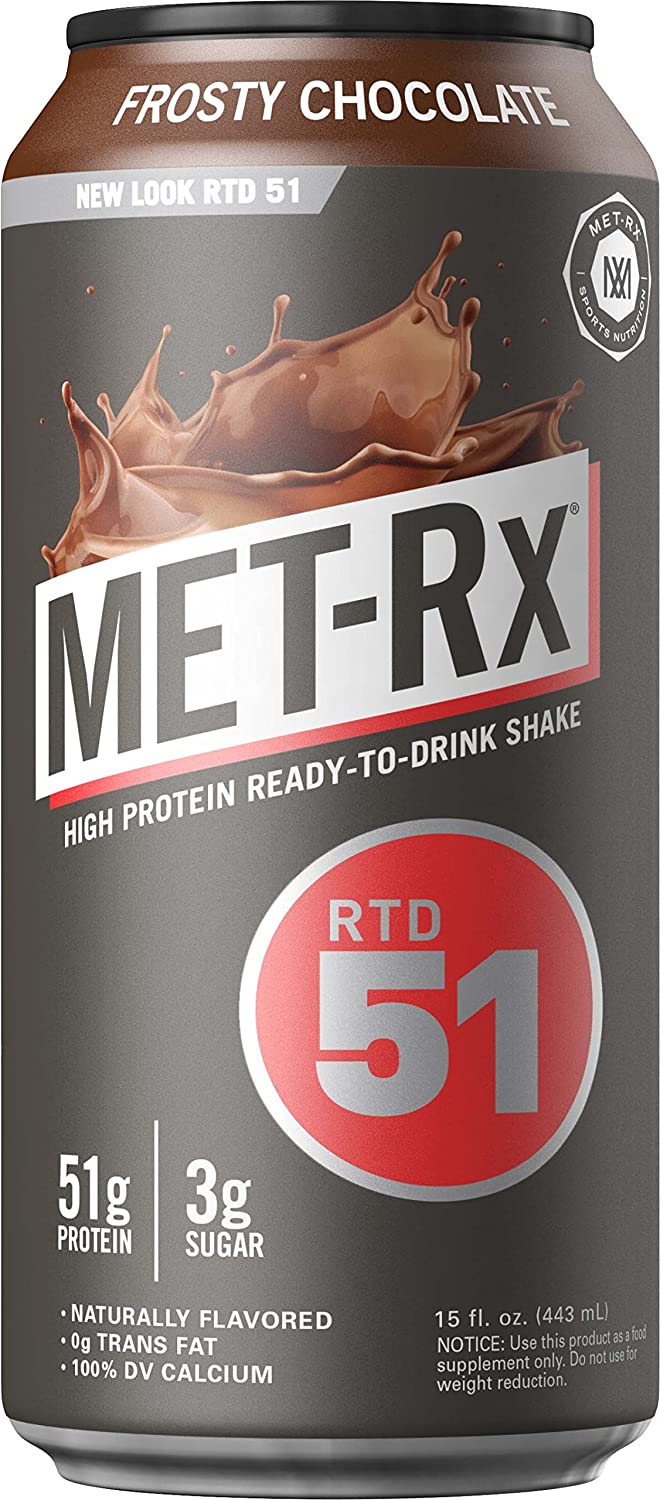 MET-Rx Ready to Drink Protein Shake, Keto Diet Friendly, Snack, Gluten Free, 51g of Protein, With Vi
