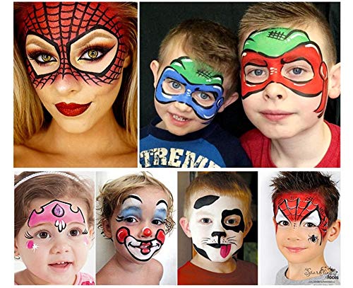 Face Paint Kit for Kids 12 Colors Professional Hypoallergenic Face & Body Paint Safe & Non-Toxic Eas