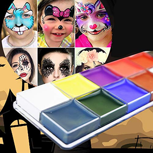 Face Paint Kit for Kids 12 Colors Professional Hypoallergenic Face & Body Paint Safe & Non-Toxic Eas