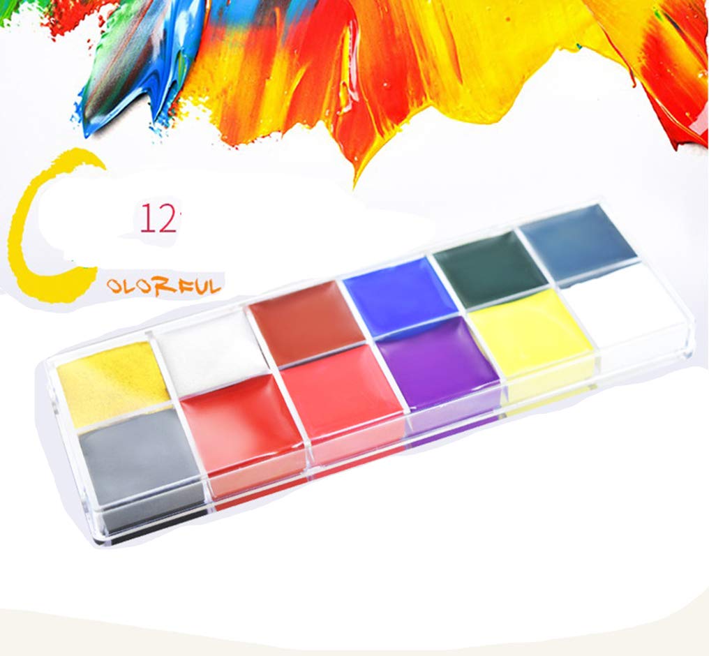 Face Paint Kit for Kids 12 Colors Professional Hypoallergenic Face & Body Paint Safe & Non-Toxic Eas