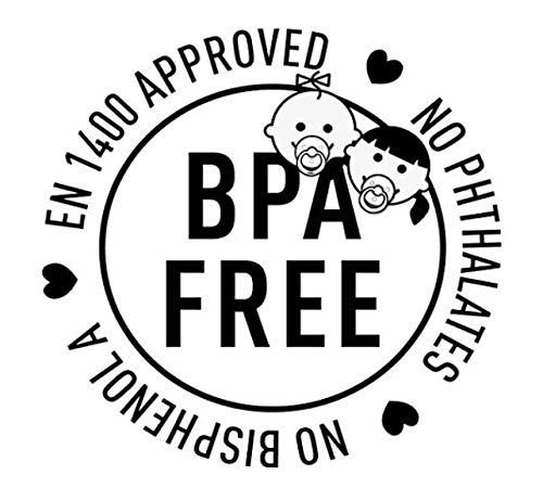 BIBS Baby Pacifier | BPA-Free Natural Rubber | Made in Denmark | Ivory 2-Pack (6-18 Months)