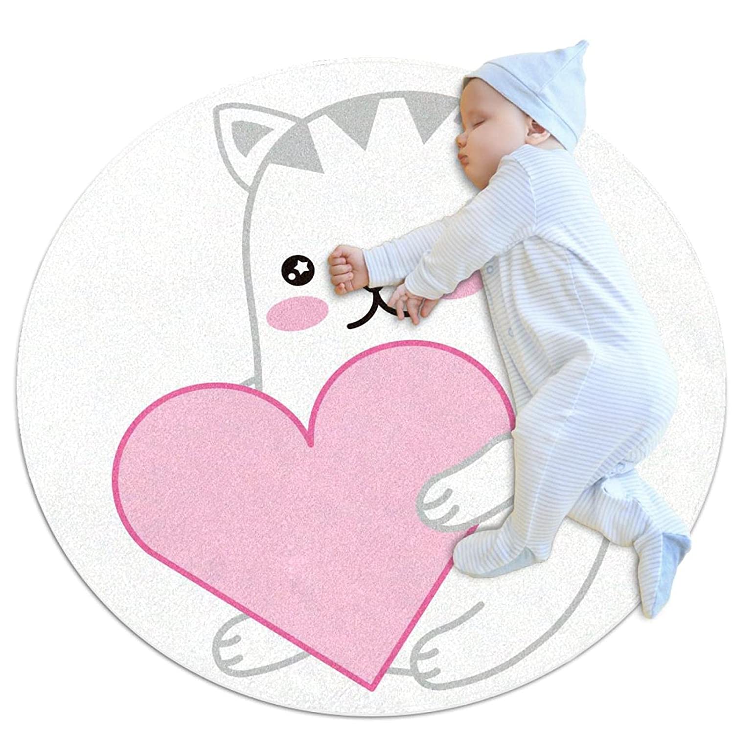 Area Rug Carpet Cartoon cat Anti-Skid Soft Smooth Carpet for Living Room Bedroom Home Decor Floor Ca