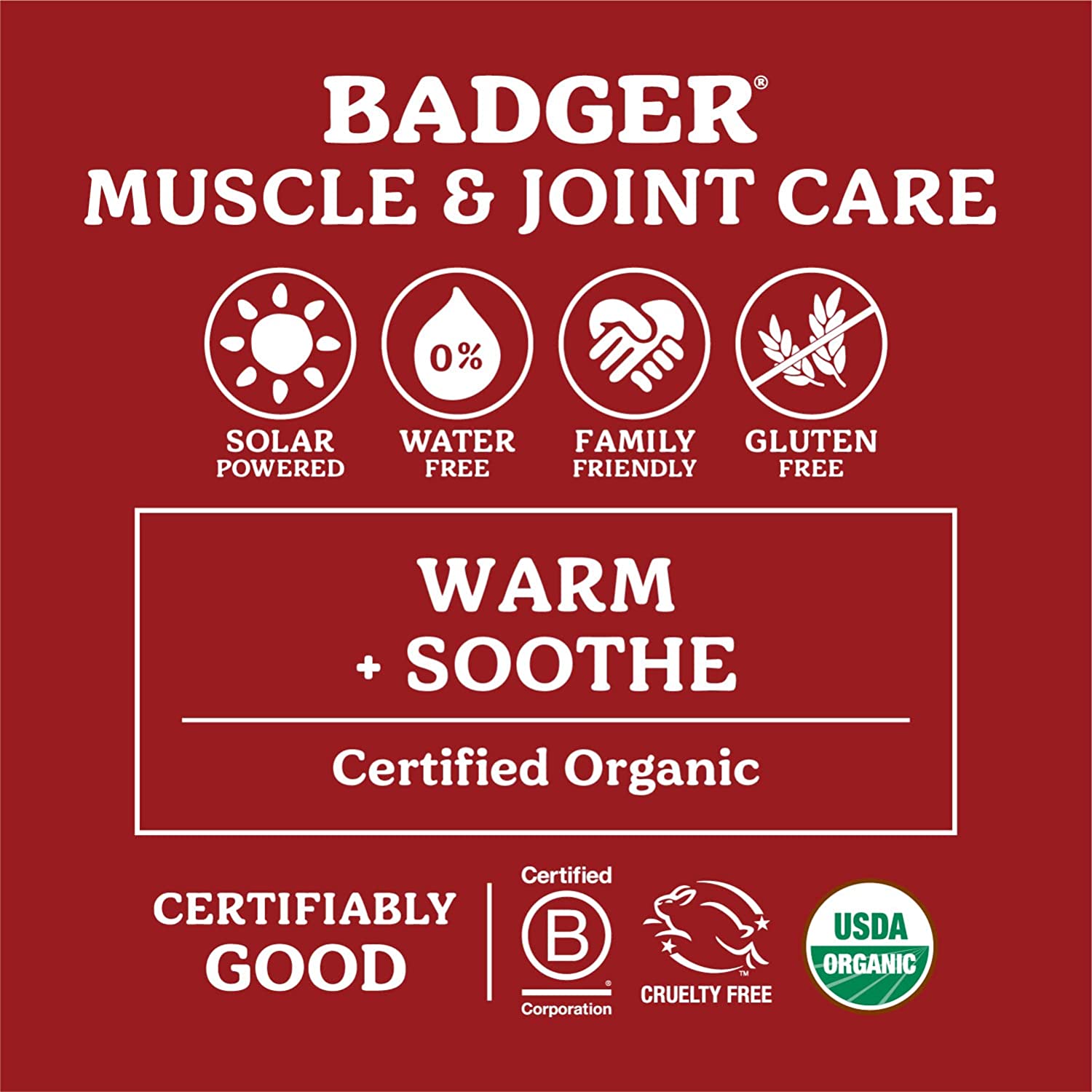 Badger - Sore Joint Rub, Arnica & Black Pepper, Organic Sore Joint Rub, Balm for Sore Joints, Warmin