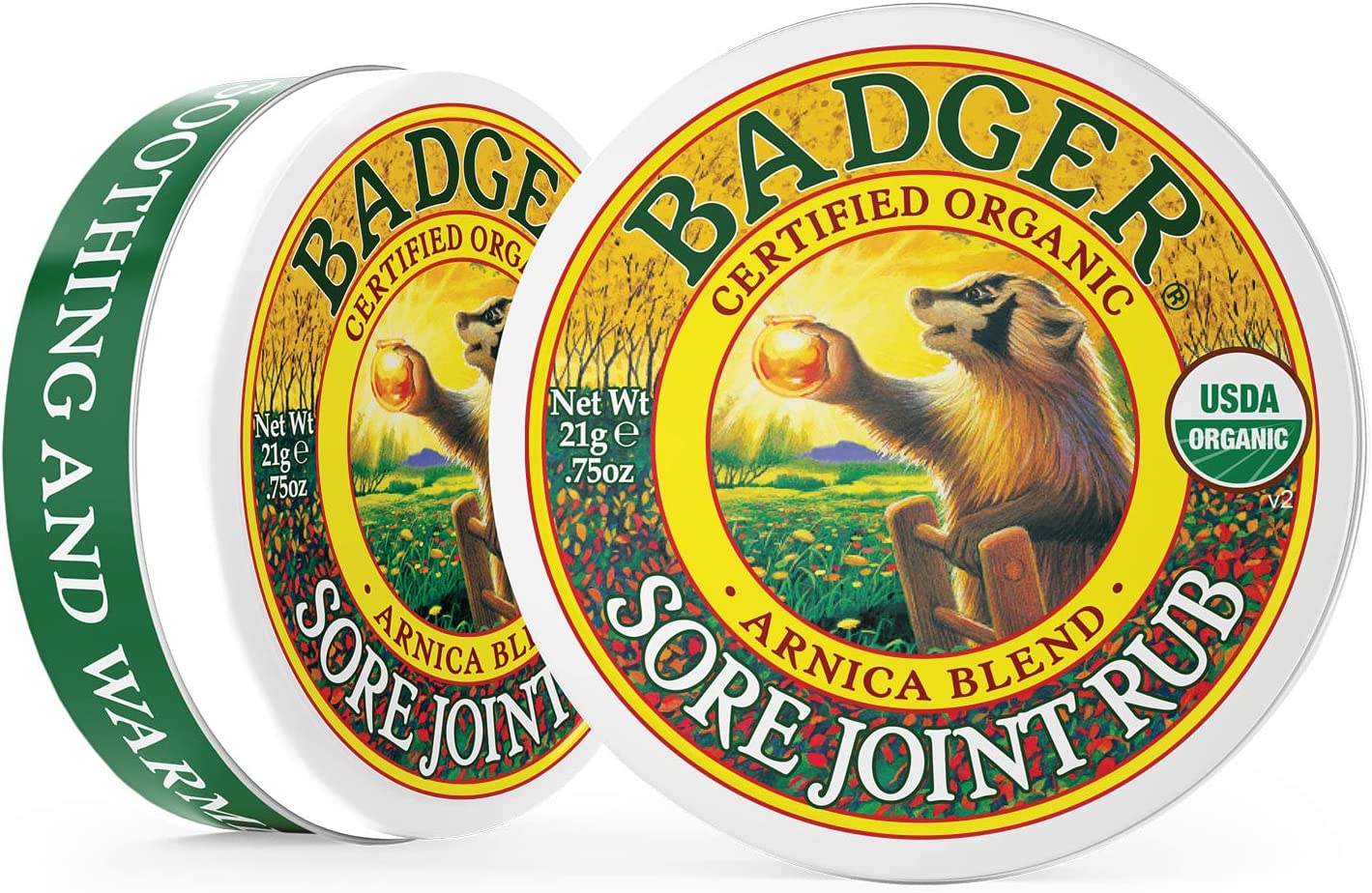 Badger - Sore Joint Rub, Arnica & Black Pepper, Organic Sore Joint Rub, Balm for Sore Joints, Warmin