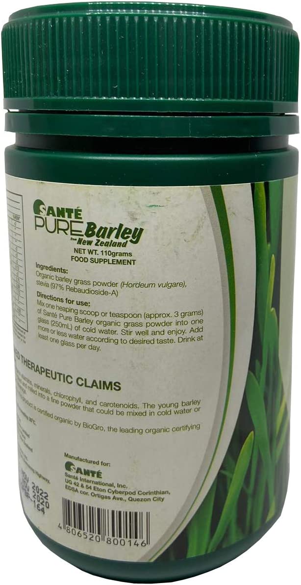 Sante Barley Pure Barley Powder Canister 110grams