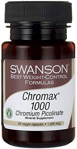 Swanson Chromax 1000 Chromium Picolinate 1000 mcg 60 Veg Capsules