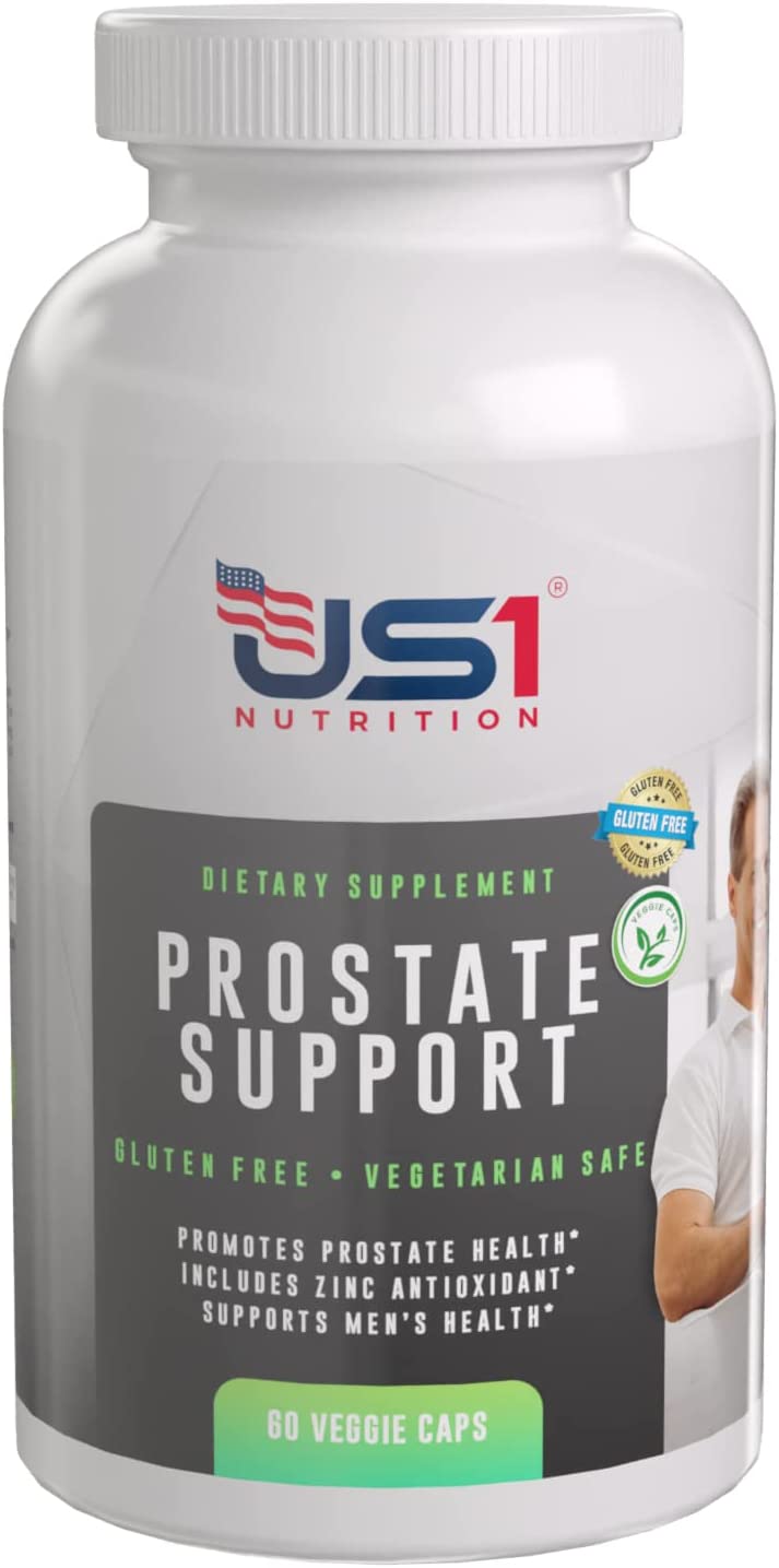 Prostate Supplement for Men with Zinc Antioxidant. Gluten Free. 60 Veggie Capsules