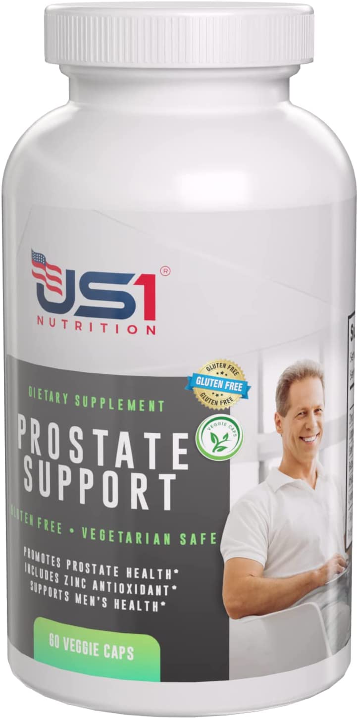 Prostate Supplement for Men with Zinc Antioxidant. Gluten Free. 60 Veggie Capsules