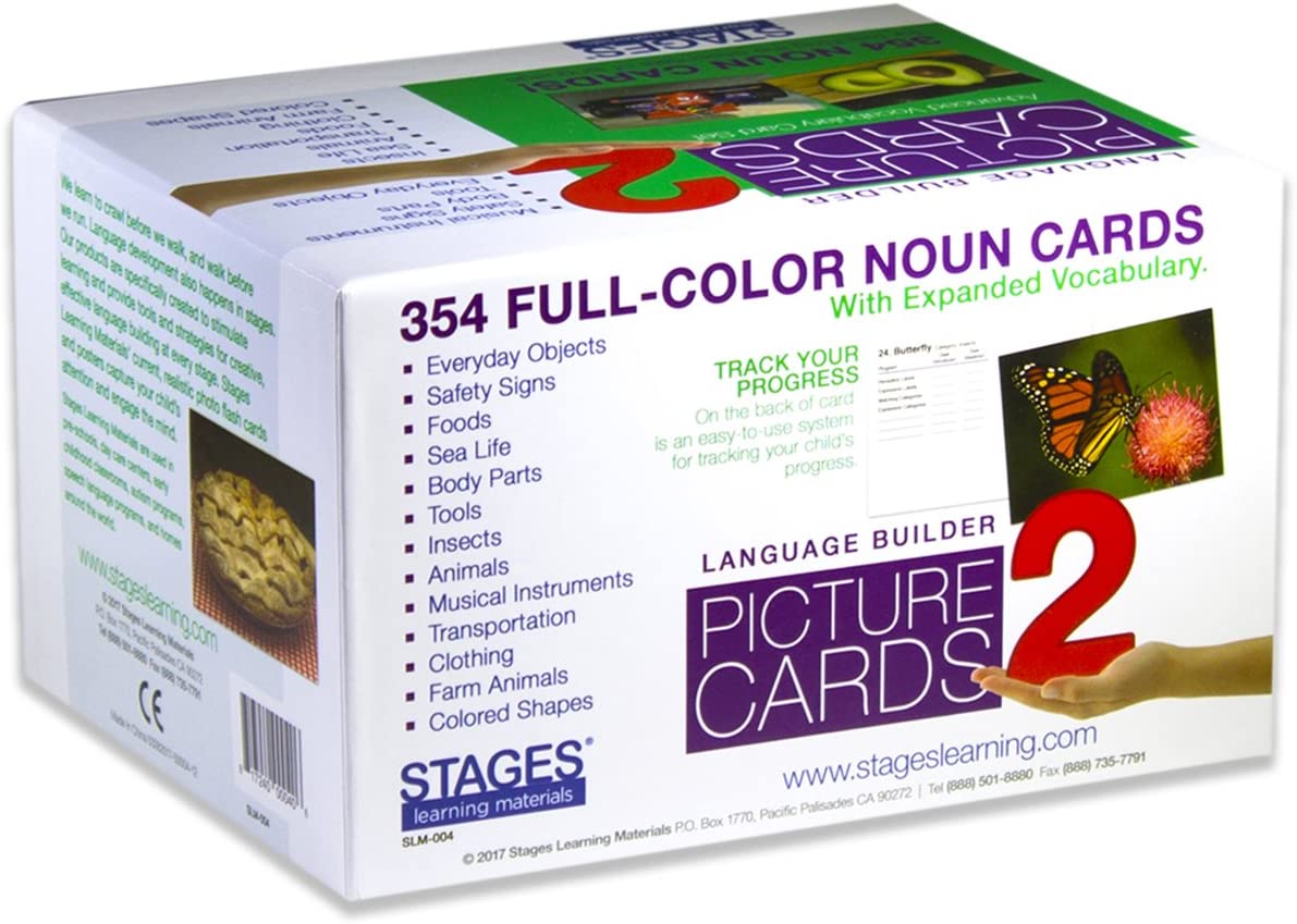 Stages Learning Language Builder Picture Nouns Set 2 for Autism, Aba and Preschool Educational Vocab
