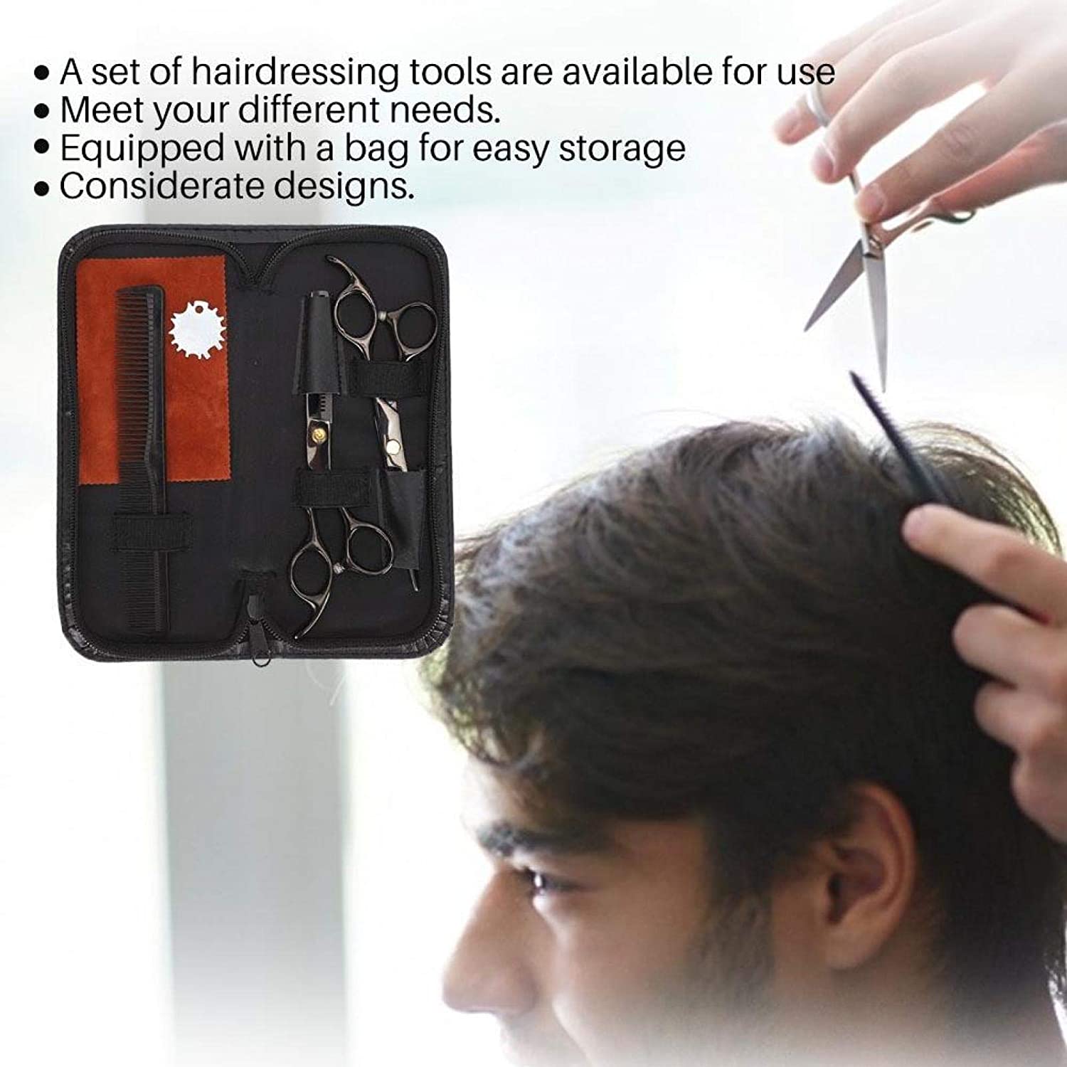 Salon Shears, Hair Cutting Professional Anti-rust Durable Barber Scissors Wear Resistant for Home Da